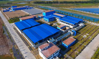 Nhà máy nước sạch sông Đuống Ảnh: MẠNH THẮNG