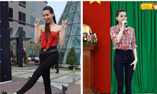 Mix trang phục với giày bệt tuyệt như Hà Hồ