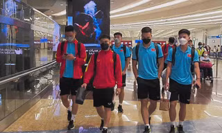 Những hình ảnh đầu tiên của U23 Việt Nam tại UAE 