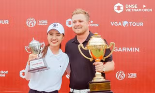 Joel Troy và Lina Kim lên ngôi vô địch ở các nội dung nam, nữ giải golf DNSE Vietnam Open 2022.