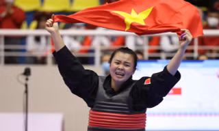 Thu Nghĩa giành HCV SEA Games đầu tiên trong sự nghiệp. Ảnh: Như Ý