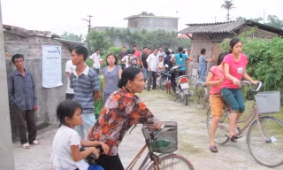 Khu vực ngôi nhà xảy ra vụ án mạng