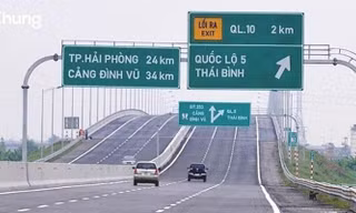 Cao tốc Hà Nội - Hải Phòng chính thức giảm phí 30% trong vòng 1 tháng.