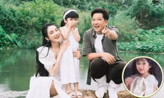 Hậu trường chụp ảnh của con gái Trường Giang, diện mạo bé Destiny gây chú ý
