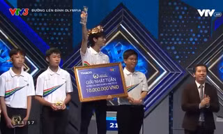 Đường Lên Đỉnh Olympia 24: Nam sinh Hải Phòng giành vòng nguyệt quế cuộc thi Tuần