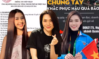 Các nghệ sĩ tích cực ủng hộ khắc phục hậu quả bão lũ cùng người dân miền Bắc