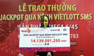 Chị K.O nhận giải thưởng Vietlott trị giá hơn 14 tỷ đồng khi đang ở quê tránh dịch.