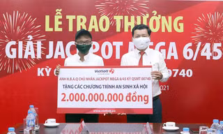 Anh H.B.A.Q nhận giải Jackpot trị giá hơn 70 tỷ đồng.