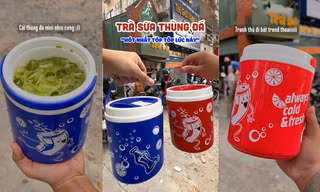 Giới trẻ tích cực săn đón "trà sữa thùng đá", thức uống vừa hợp vị vừa trendy