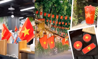 Không khí đón lễ Quốc khánh lan tỏa từ con hẻm nhỏ đến hàng quán, văn phòng