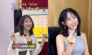 Cô giáo dạy Tiếng Anh phát âm chuẩn chỉnh được netizen hài hước so với "người máy"
