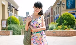 Siêu xinh cùng váy họa tiết