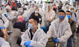 340 người Việt ở Nga về nước. (Ảnh: Mofa)