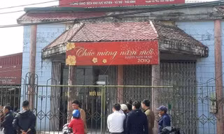 Chi nhánh một ngân hàng ở Thái Bình bị cướp gần 200 triệu đồng. Ảnh: D.V