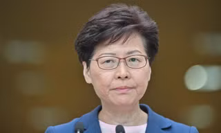 Trưởng đặc khu Hong Kong Carrie Lam. (Ảnh: SCMP)
