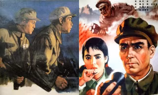 Poster của một số phim chống Mỹ của Trung Quốc. (Ảnh: ABC)