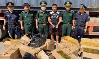 Bắt giữ vụ vận chuyển số lượng lớn pháo và gỗ trắc từ Lào về Việt Nam 