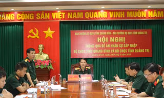 Tỉnh Quảng Trị mới sẽ có 5 ban chỉ huy phòng thủ khu vực
