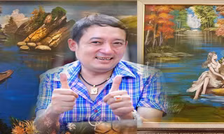 Bất ngờ với tài vẽ tranh của diễn viên hài Chiến Thắng