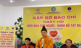 Giáo hội phối hợp kêu gọi 500 tăng ni sinh hiến máu, đăng ký hiến tạng