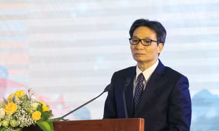 Phó Thủ tướng Vũ Đức Đam phát biểu tại hội nghị tổng kết 5 năm Ngày sách Việt Nam
