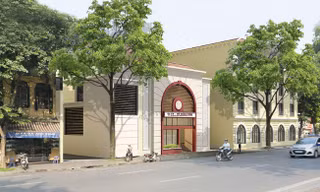 Một phác họa phối cảnh nhà ga C9 do UBND thành phố Hà Nội đề xuất
