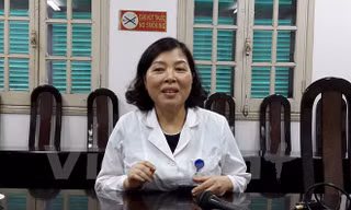 Bà Nguyễn Thị Bích Hường, Phó giám đốc bệnh viện Việt Đức. (Ảnh: Thùy Giang/Vietnam+) 