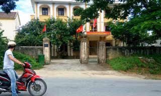 Trụ sở ban quản lý rừng phòng hộ huyện Tuyên Hóa nơi ông Sơn làm việc. 