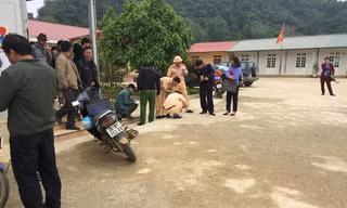 Hiện trường vụ tai nạn. 