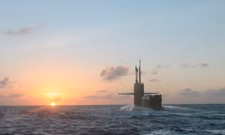 Tàu ngầm hạt nhân USS Michigan của Hải quân Mỹ.