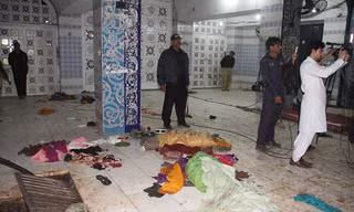 Hiện trường vụ đánh bom kinh hoàng trong đền thờ Lal Shahbaz Qalandar ở thành phố Sehwan Sharif, Pakistan,