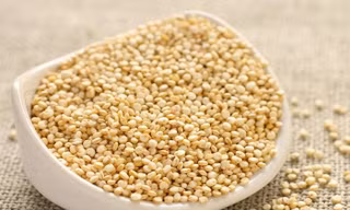 Trong hạt Quinoa chứa tất cả các axit amin thiết yếu cho cơ thể. Đây là một loại thực phẩm giảm mỡ bụng đáng để đầu tư nếu bạn muốn giảm cân, giảm mỡ vùng bụng. 