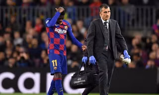 Ousmane Dembele dính chấn thương nặng khi đang hồi phục.