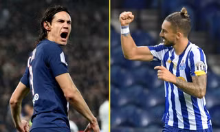 Edinson Cavani và Alex Telles trên đường đến M.U.