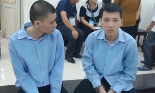 Các bị cáo tại toà.