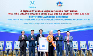Thêm một trường đại học của Việt Nam đạt chuẩn chất lượng giáo dục quốc tế FIBAA