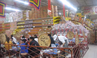 Quán ẩm thực tại BigC hút khách