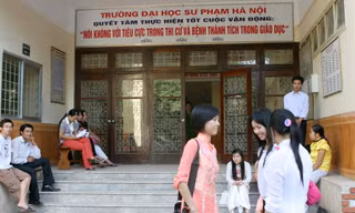 Sinh viên trường Đại học Sư phạm Hà Nội. Ảnh: Ngọc Châu