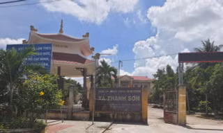 UBND xã Thanh Sơn, nơi có nhiều cán bộ dính sai phạm