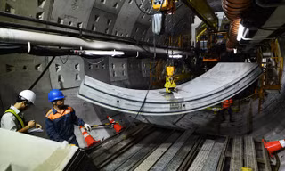 Thi công đường hầm tuyến metro số 1 (gói thầu CP 1b) 