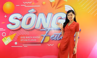 Á hậu Phương Nga lan tỏa xu hướng tiêu dùng thẻ văn minh tại “Ngày thẻ Việt Nam 2020-Sóng Festival”. Ảnh: MẠNH THẮNG 