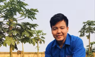 Anh Trịnh Văn Quang, Bí thư Ðoàn xã Yên Mỹ, huyện Ý Yên (Nam Ðịnh)