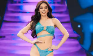 Người đẹp gốc Việt diễn bikini ở bán kết Hoa hậu Hòa bình Thái Lan