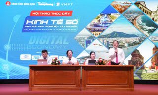 Toàn cảnh hội thảo ‘Thúc đẩy kinh tế số khu vực Nam Trung Bộ và Tây Nguyên’