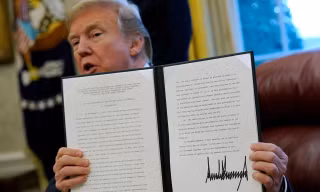 Tổng thống Trump giới thiệu sắc lệnh áp thuế mới lên một số mặt hàng nhập khẩu, trong ngày 23/1