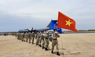 Việt Nam đã tăng cường cử lực lượng làm nhiệm vụ tại các Phái bộ Gìn giữ hòa bình LHQ. Ảnh: Cục Gìn giữ Hòa bình Việt Nam