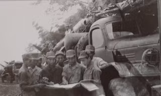 Trung đoàn tên lửa 238 hành quân vào tuyến lửa Vĩnh Linh để đánh B-52. Ảnh: T.L