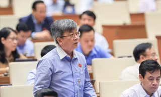 Đại biểu Quốc hội Trương Trọng Nghĩa phát biểu trong phiên thảo luận. Ảnh: Nhật Minh