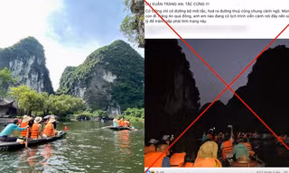 Thông tin du khách bị mắc kẹt khi đi du Xuân ở Tràng An (Ninh Bình) là không chính xác