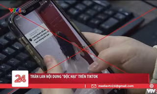 Bản tin của VTV24 về những nội dung "độc hại" trên TikTok: Gương mặt nào bị réo tên?